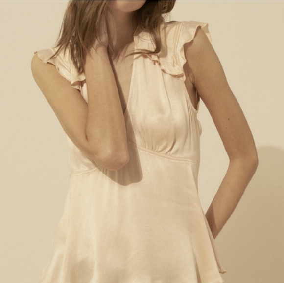 ba&sh Tops - New ba&sh Carey Top Ruffle Sleeve